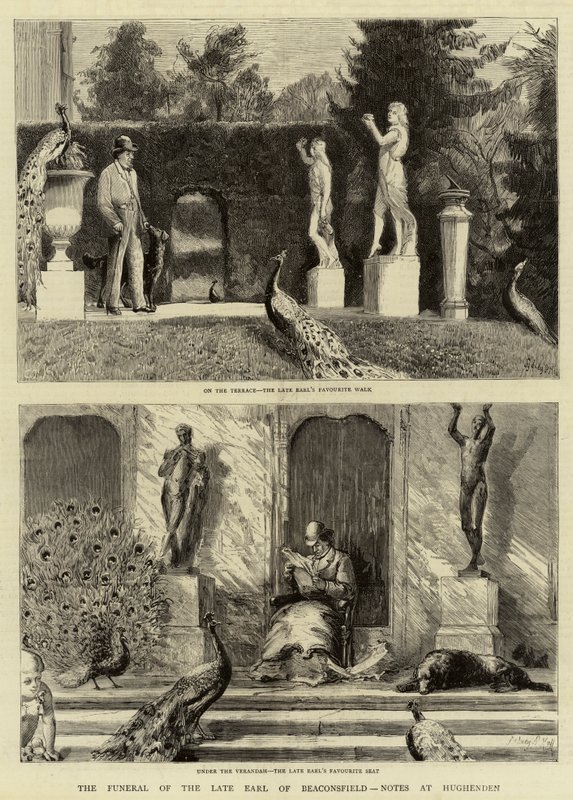 Les Funérailles du défunt Comte de Beaconsfield, Notes à Hughenden - Sydney Prior Hall