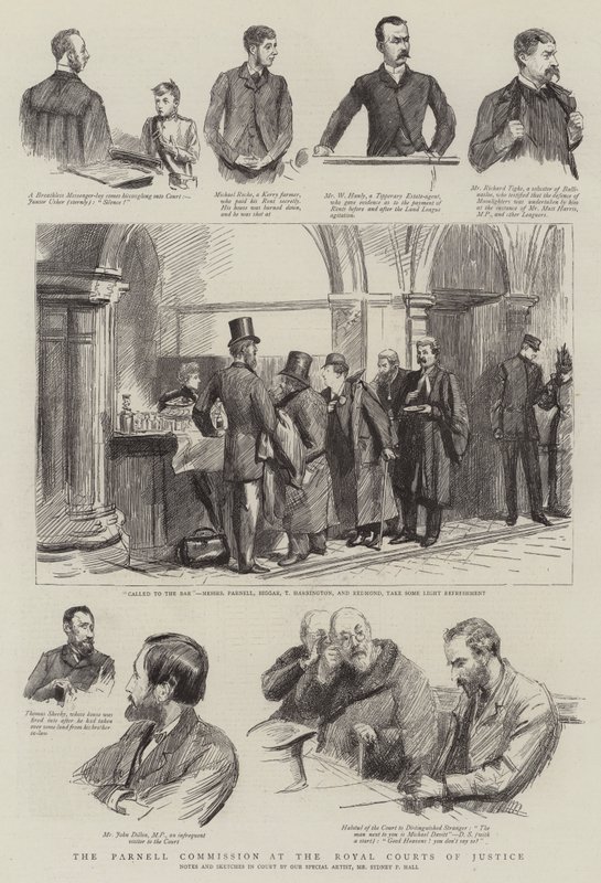 La commission Parnell aux Royal Courts of Justice - Sydney Prior Hall