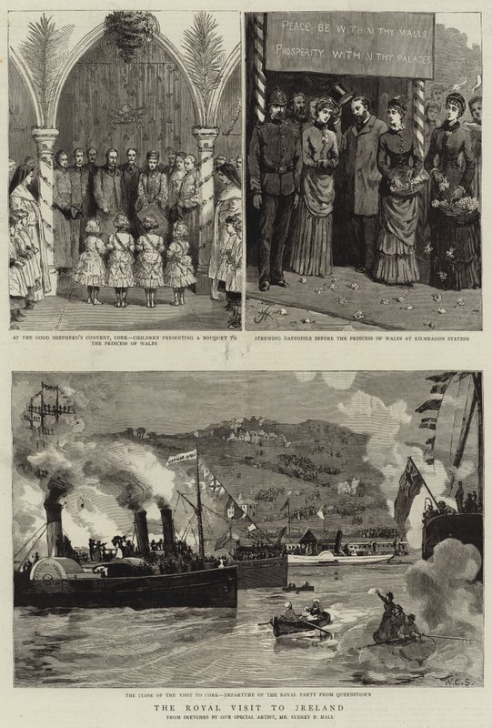 La visite royale en Irlande - Sydney Prior Hall