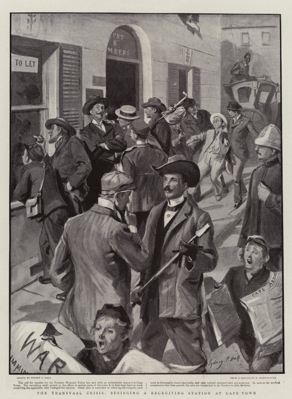 La crise du Transvaal, siège d