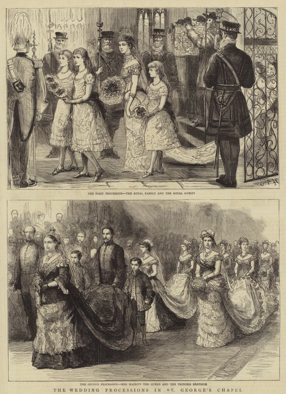 Les processions de mariage dans la chapelle Saint-Georges - Sydney Prior Hall