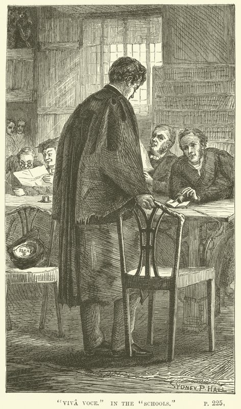Illustration pour Tom Brown à Oxford par Thomas Hughes - Sydney Prior after Hall