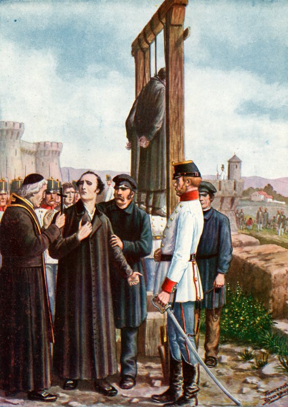 Les Martyrs de Belfiore : Les derniers moments de Don Enrico Tazzoli, 1853 - Tancredi Scarpelli