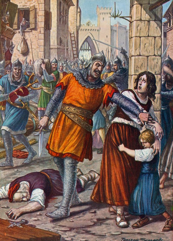 Théodore saccage Ravenne en 709 sur ordre de Justinien II - Tancredi Scarpelli