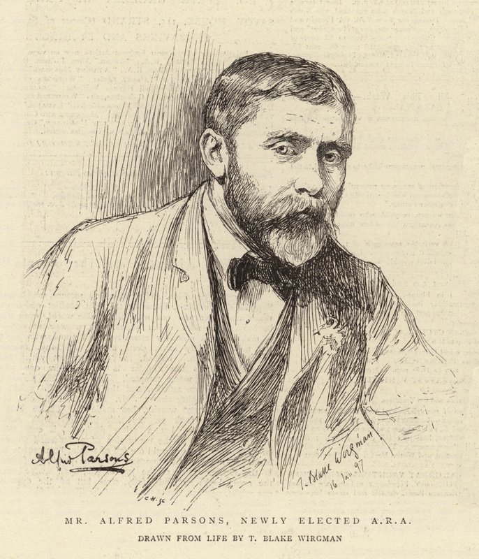 M. Alfred Parsons, nouvellement élu ARA - Theodore Blake Wirgman