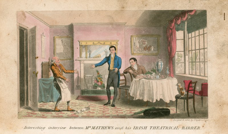 Un entretien intéressant entre M. Charles Matthews et son coiffeur théâtral irlandais - Theodore Lane