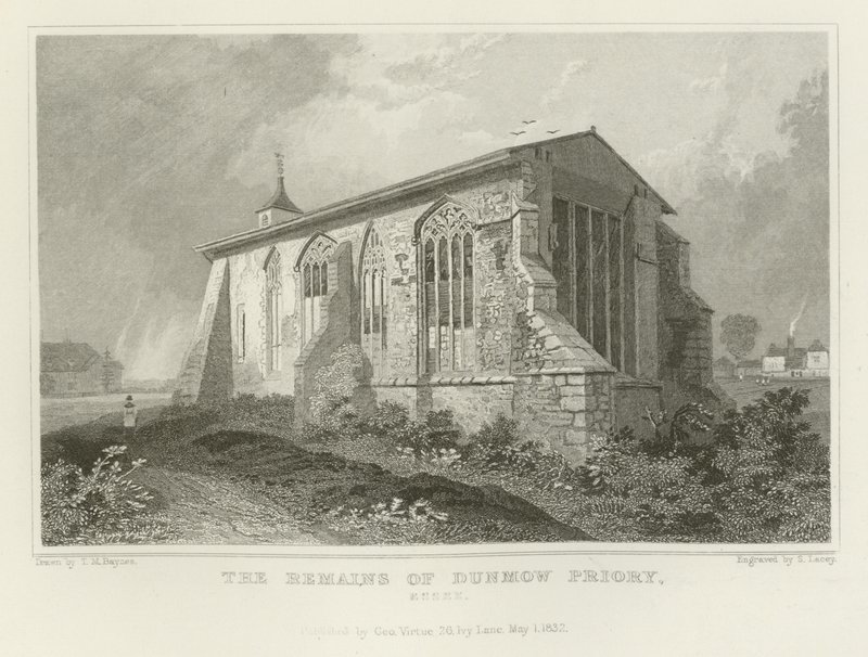 Les restes du prieuré de Dunmow, Essex - Thomas Mann Baynes