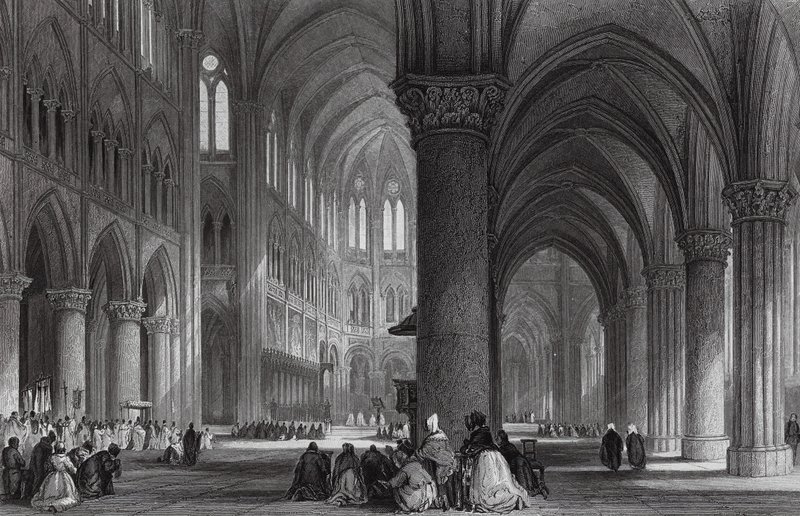 Cathédrale Notre-Dame, Paris - Thomas (after) Allom