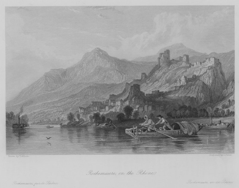 Rochemaure, sur le Rhône - Thomas (after) Allom
