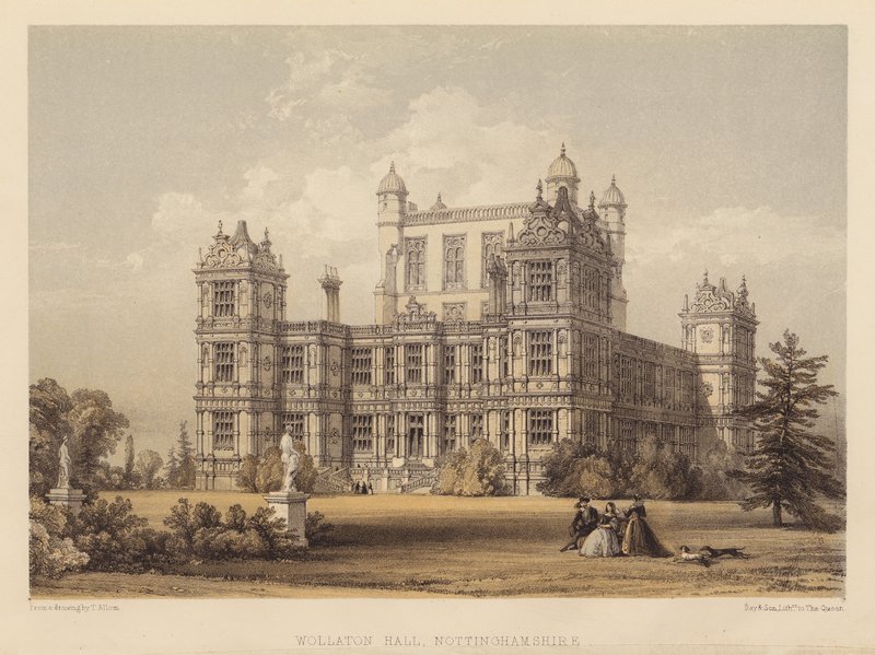 Wollaton Hall, Nottinghamshire - Thomas (after) Allom
