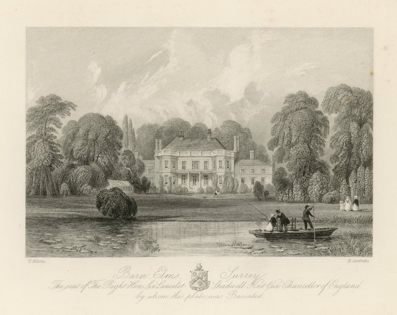 Le siège du très honorable Sir Lancelot Shadwell - Thomas Allom