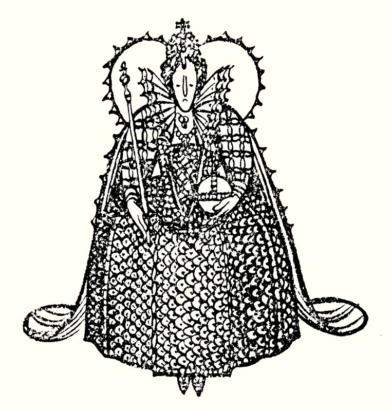 Reine Elizabeth I (lithographie) - Thomas Derrick