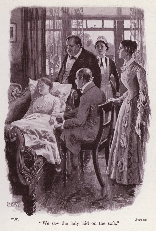 Illustration pour La Dame en blanc de Wilkie Collins - Thomas Eyre Macklin