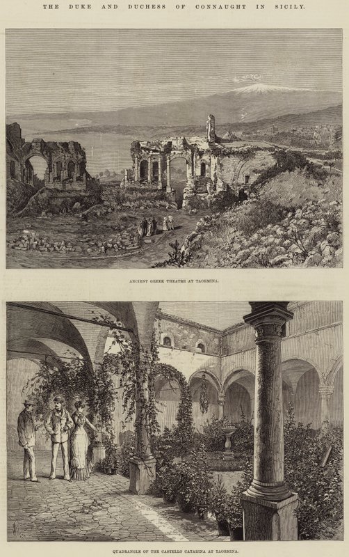 Le duc et la duchesse de Connaught en Sicile - Thomas Harrington Wilson
