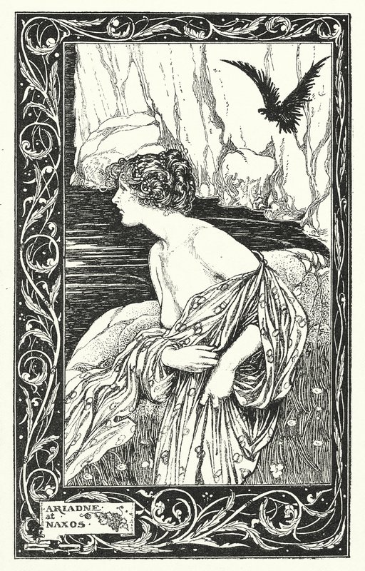 Ariane à Naxos (lithographie) - Thomas Heath Robinson