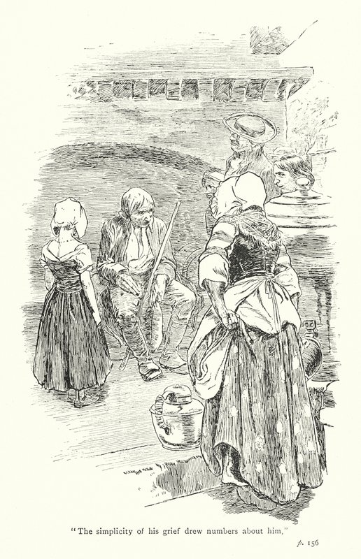 Illustration pour A Sentimental Journey de Laurence Sterne (lithographie) - Thomas Heath Robinson