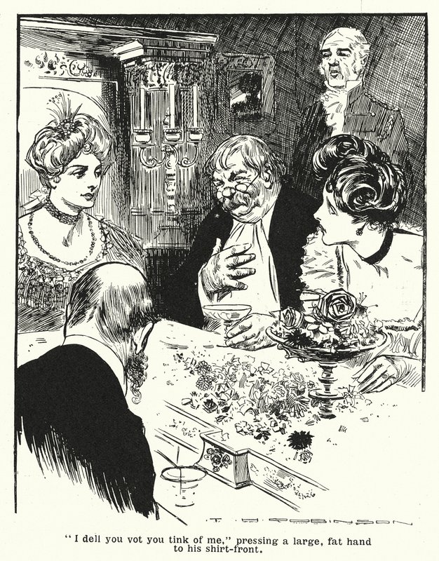 Professeur expliquant son invention, le Thoughtograph (litho) - Thomas Heath Robinson