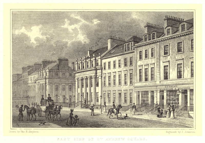 Côté est de St Andrew Square - Thomas Hosmer (after) Shepherd