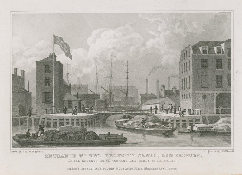 Entrée du canal du Régent - Thomas Hosmer Shepherd
