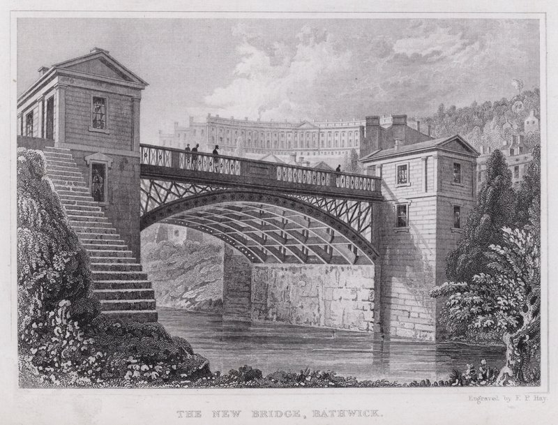 Le nouveau pont, Bathwick - Thomas Hosmer Shepherd