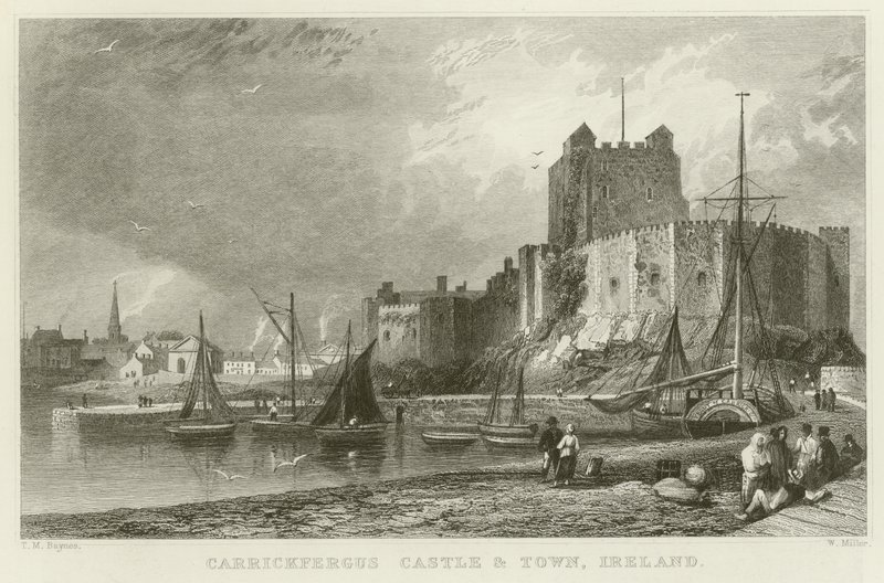 Château et ville de Carrickfergus - Thomas Mann Baynes