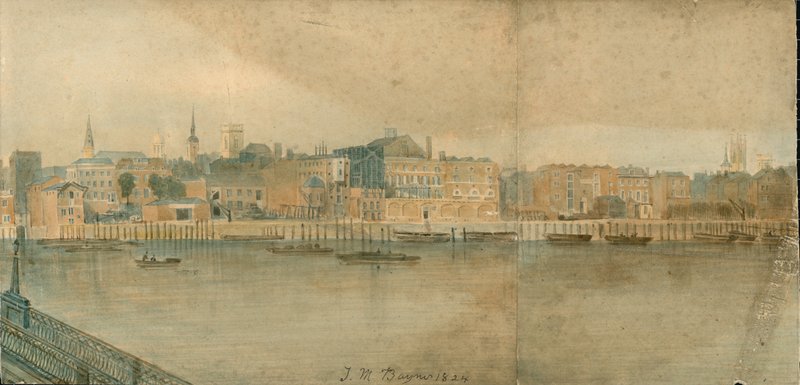 Panorama de la Rivière Thames, Côté Nord, en 13 parties - Thomas Mann Baynes