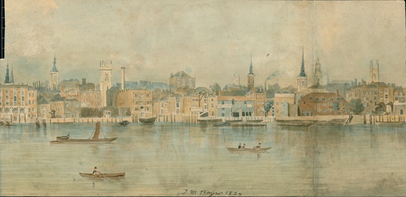 Panorama de la Tamise, côté nord, en 13 parties - Thomas Mann Baynes