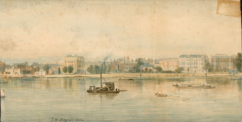 Panorama de la Tamise, côté nord, en 13 parties - Thomas Mann Baynes