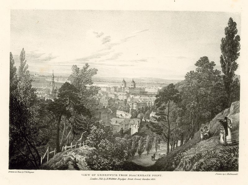 Vue de Greenwich depuis Blackheath Point, Londres - Thomas Mann Baynes