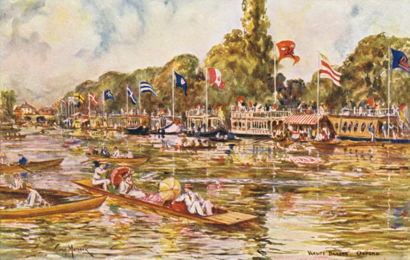 Rivière Thames : Barges universitaires, Oxford - Thomas Maybank