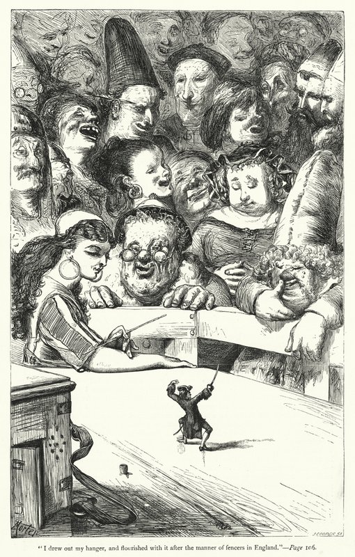 Illustration pour Les Voyages de Gulliver de Jonathan Swift - Thomas Morten