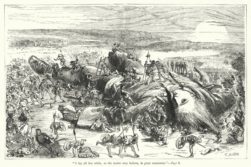 Illustration pour Les Voyages de Gulliver de Jonathan Swift - Thomas Morten
