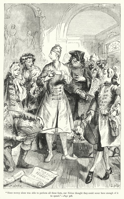 Illustration pour Les Voyages de Gulliver de Jonathan Swift - Thomas Morten
