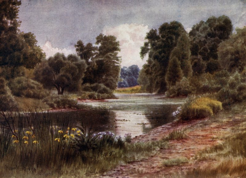 Jardins de Kew : Le Lac, vue vers le sud - Thomas Mower Martin
