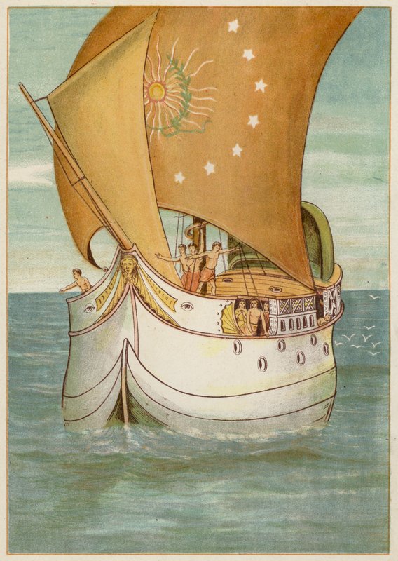 Persée et sa fiancée naviguant vers Sériphos - Thomas Ralph Spence