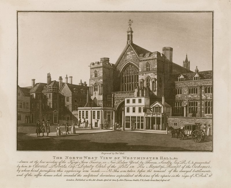 Vue nord-ouest de Westminster Hall - Thomas Sandby