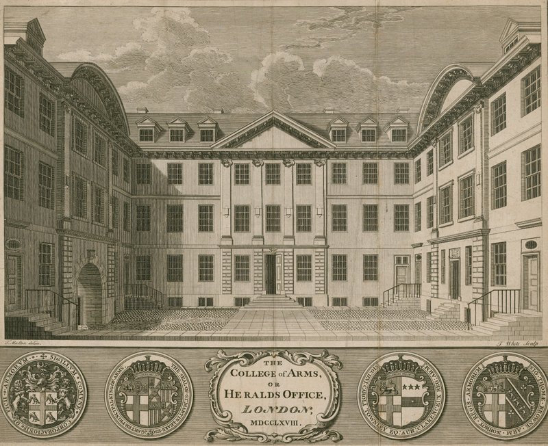Le Collège des Armoiries, ou Bureau des Hérauts, Londres - Thomas Snr. Malton