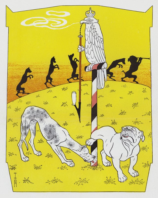 Dogues allemand et bulldog anglais - Thomas Theodor Heine