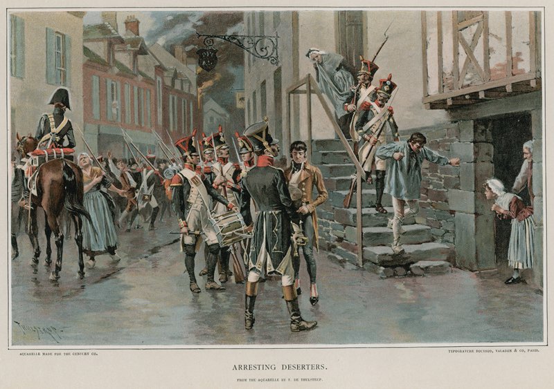 Arrestation des déserteurs - Thure de Thulstrup