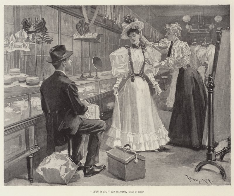 Illustration pour Le Jour de Leur Mariage, par W D Howells - Thure de Thulstrup