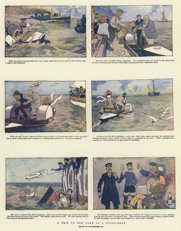 Un voyage au Nore en bateau-cycliste - Tom Browne