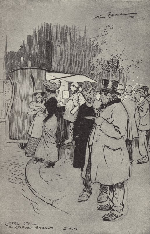 Étal de café à Oxford Street, 2h du matin - Tom Browne