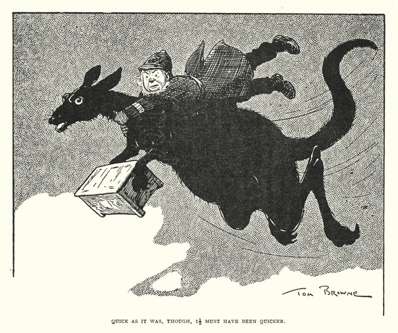 Aussi rapide que cela ait été, cela devait être encore plus rapide (lithographie) - Tom Browne