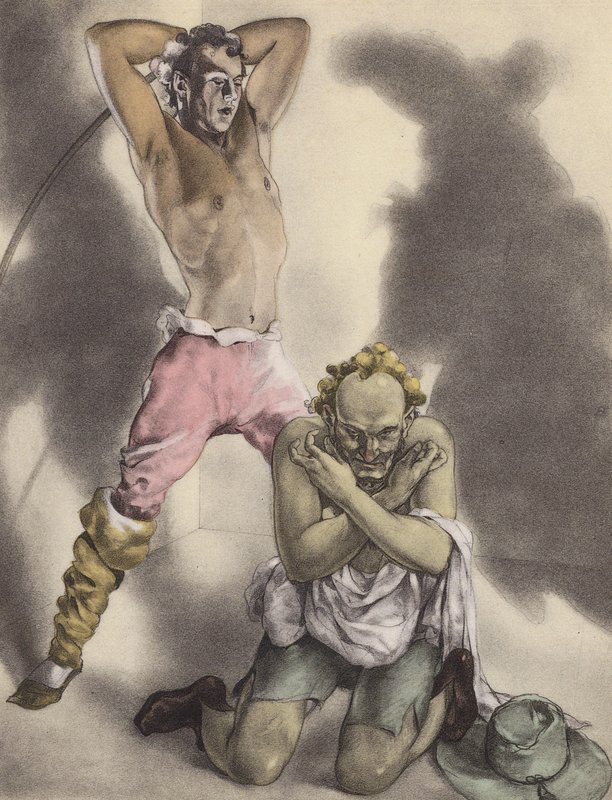 Brunelleschi illustration for Contes et Nouvelles de La Fontaine (colour litho) - Umberto (after) Brunelleschi