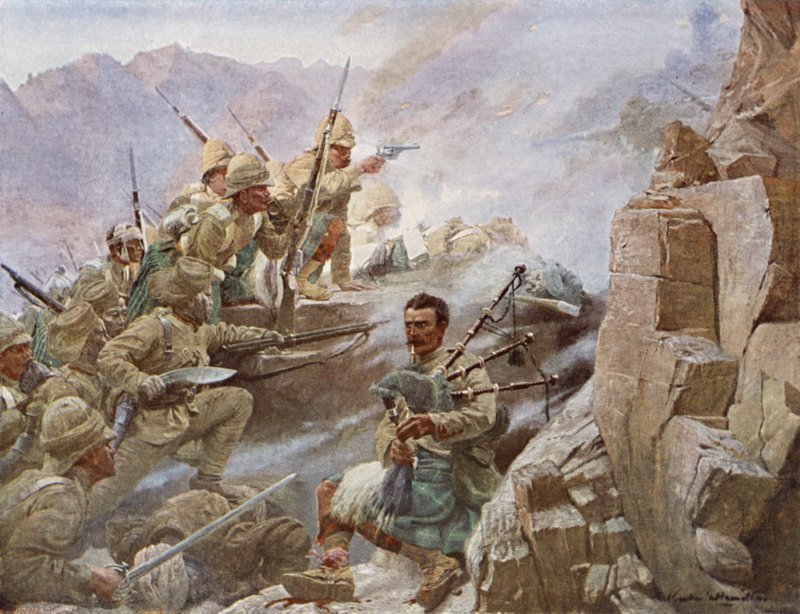 Assaut de Dargai, Deuxième bataille de Malakand, Frontière du Nord-Ouest, 1897 - Vereker Monteith Hamilton