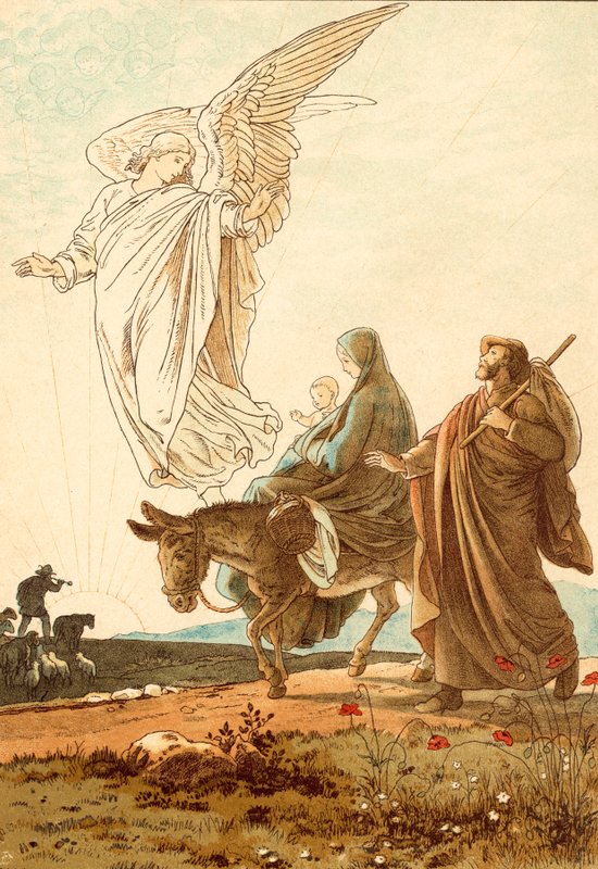 La fuite en Égypte - Victor Paul Mohn