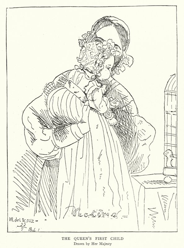 Premier enfant de la reine Victoria, dessiné par Sa Majesté - Victoria Queen