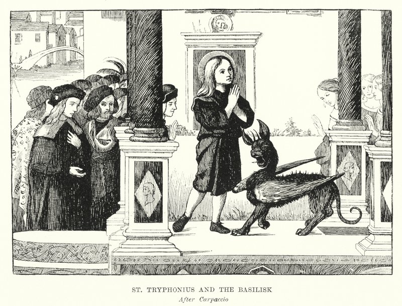 Saint Tryphonius et le Basilic - Vittore (after) Carpaccio