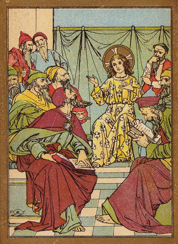 Jésus dans le Temple questionnant les Docteurs - W.S. Stacey