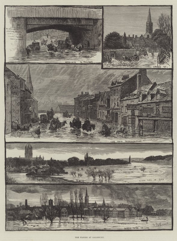 Les Inondations à Salisbury - Walter Bothams